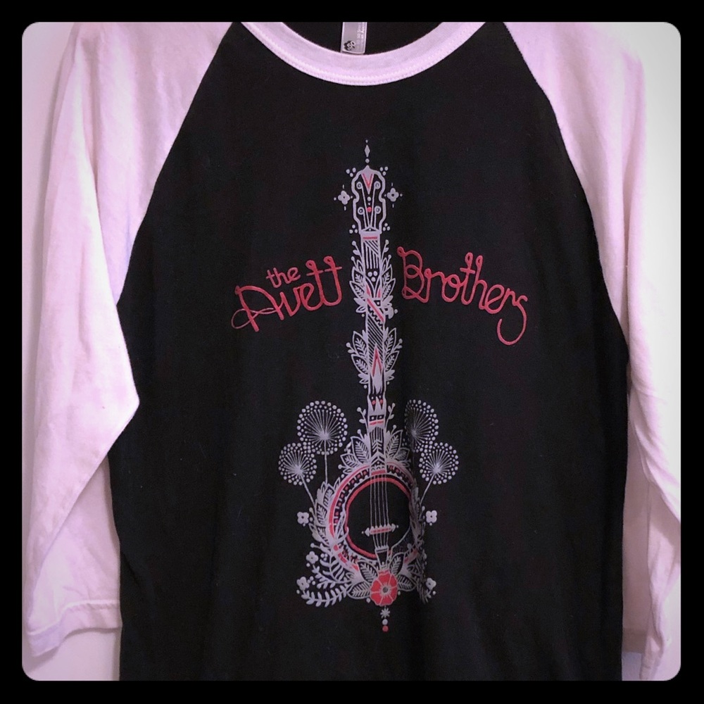 The Avett Brothers American Apparel baseball tee